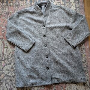 Northern Reflections Gray Button-Up Coat Sweater Cardigan Light Jacket XXL Soft